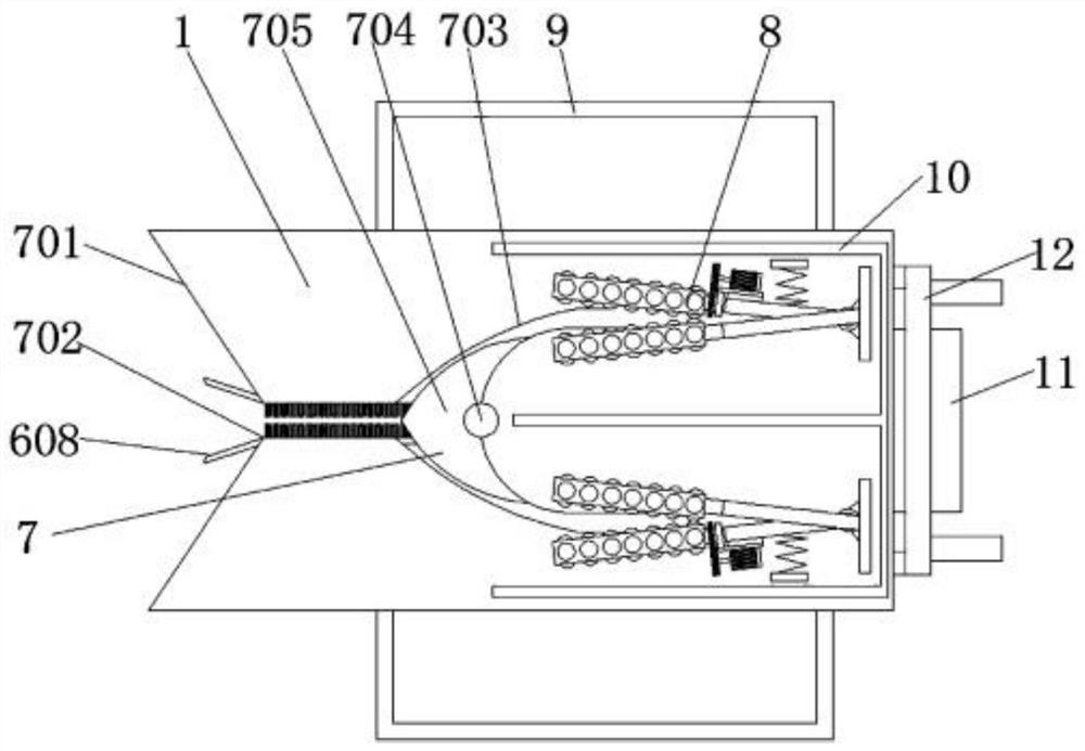 Semi-automatic young garlic shoot harvesting device and using method