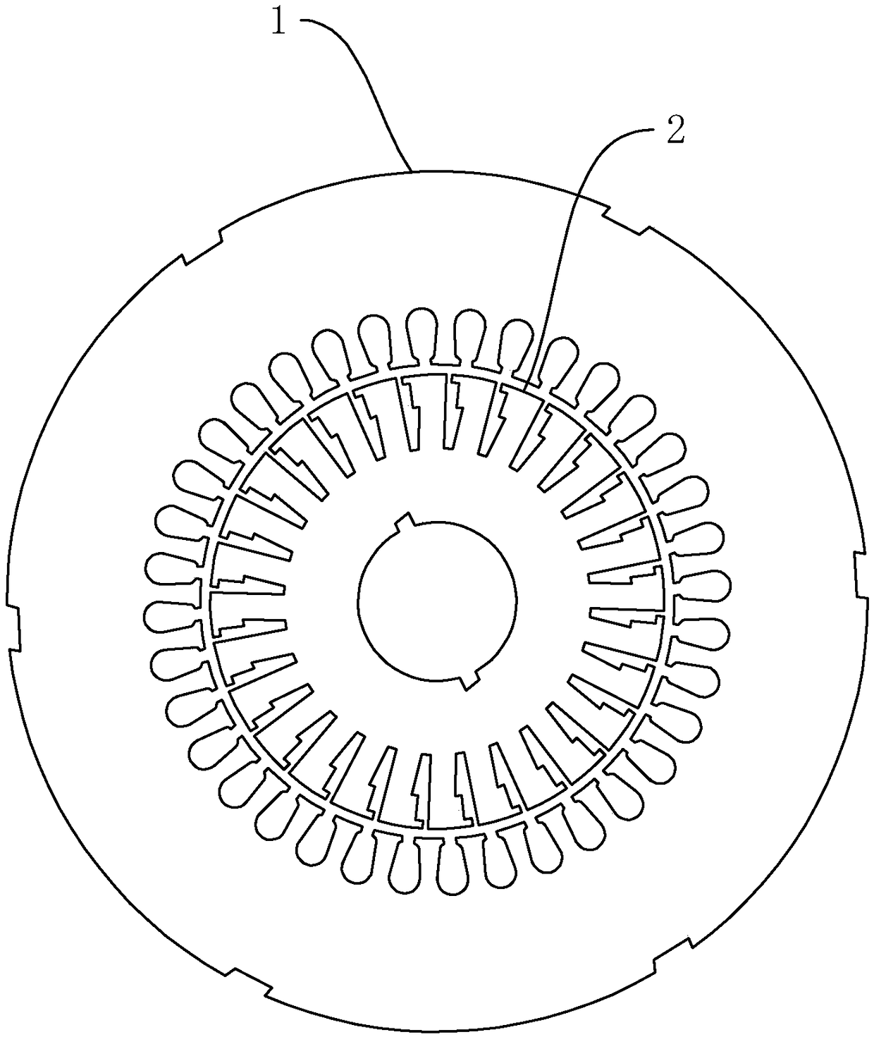 Production process of a motor punching sheet