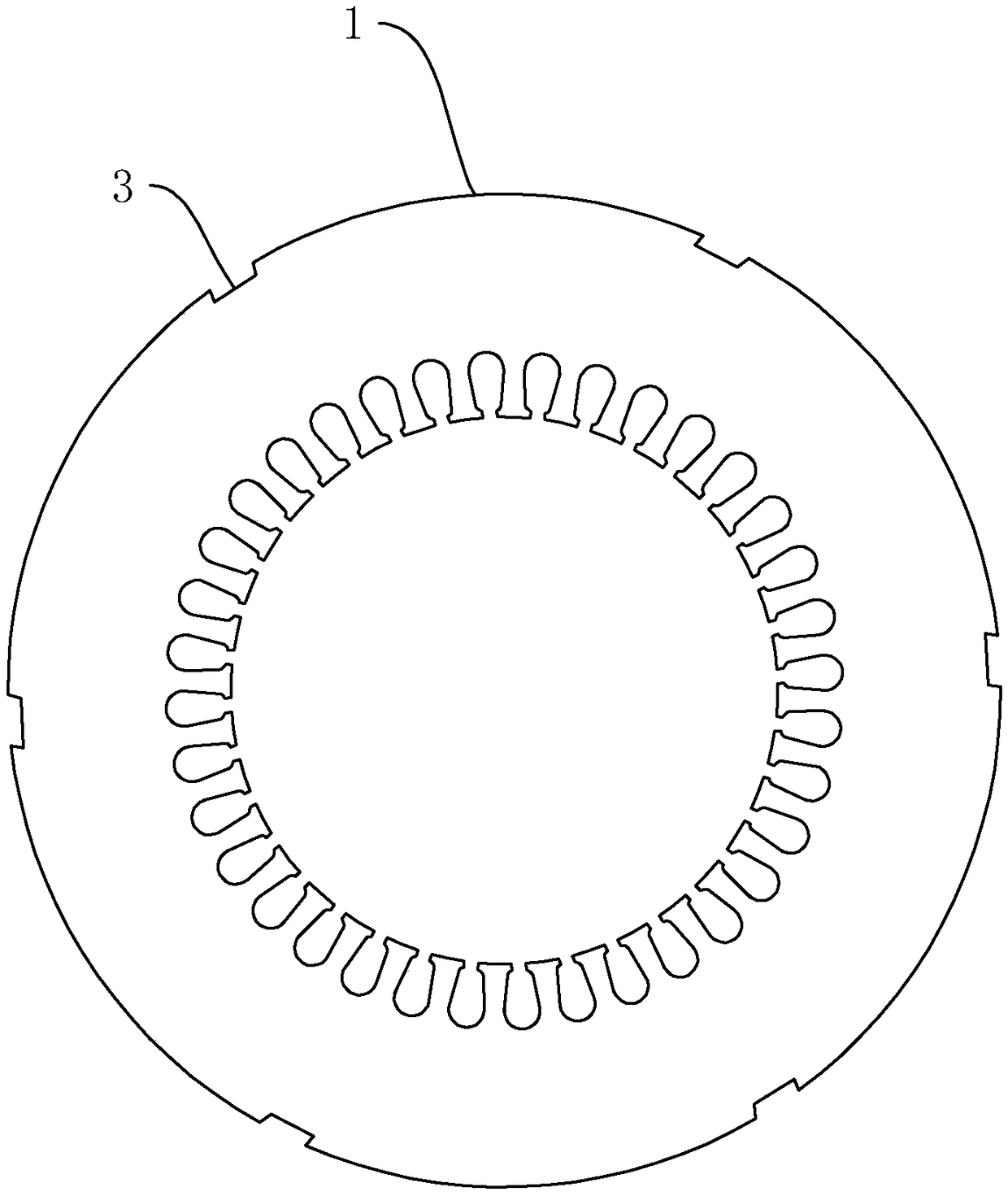 Production process of a motor punching sheet