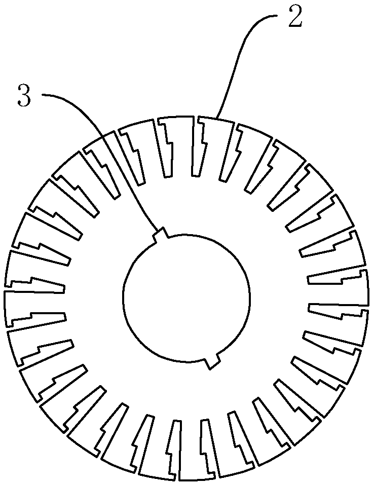 Production process of a motor punching sheet