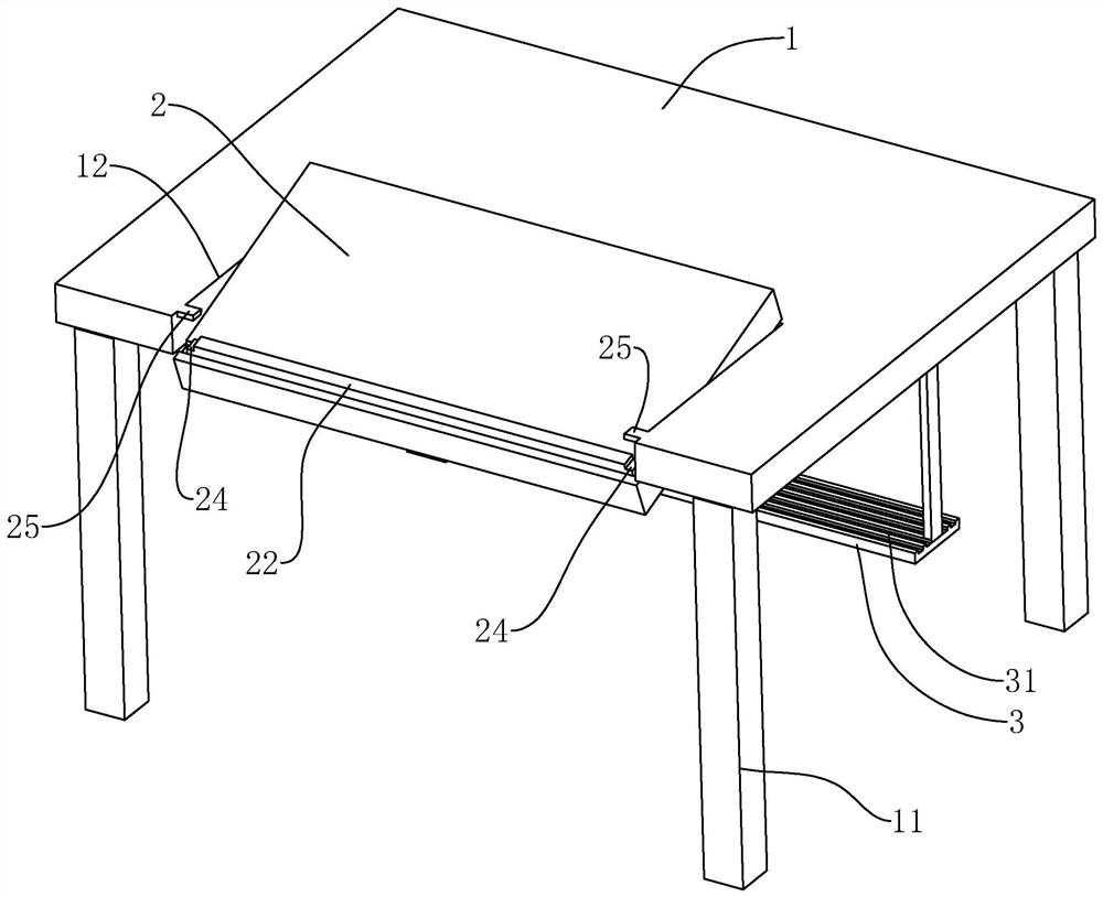 An adjustable desk