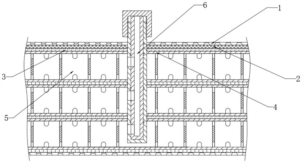 Multi-layer inflatable cushion material layer with good sealing property and good elasticity and preparation method of multi-layer inflatable cushion material layer