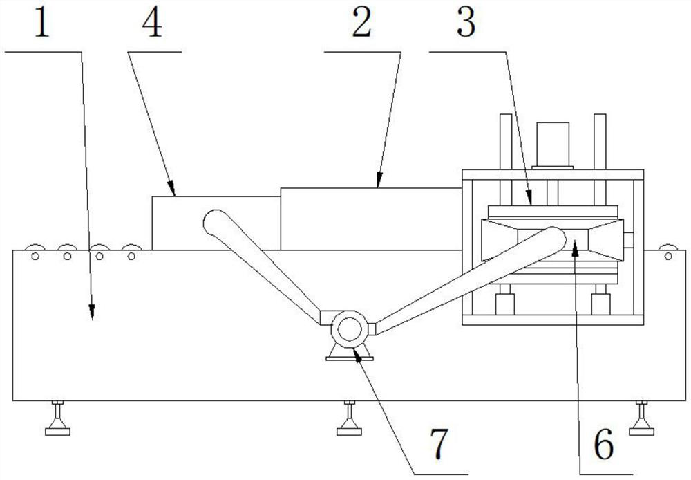 Disposable lunch box forming device and disposable lunch box processing energy-saving method