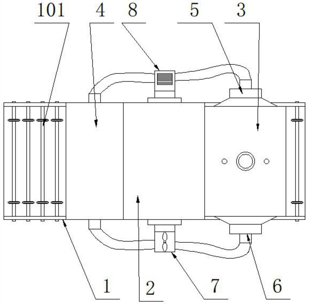 Disposable lunch box forming device and disposable lunch box processing energy-saving method