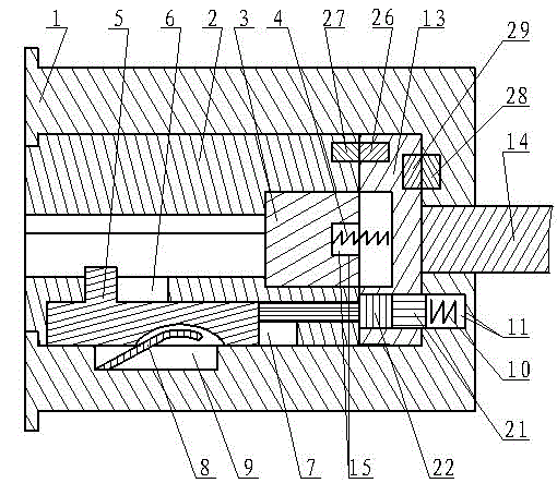 Electromechanical asynchronous interlocking shell-free antitheft lock