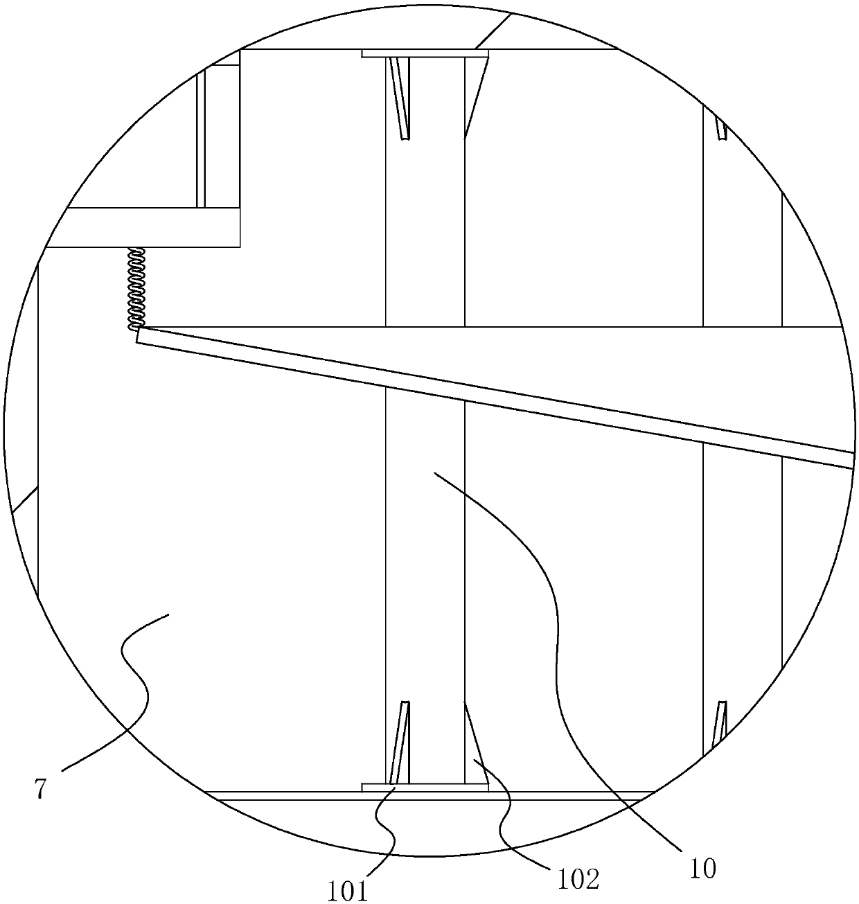 Municipal road rainwater flow-guiding structure