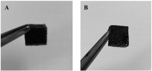 Method for preparing composite sponge capable of absorbing viscous crude oil