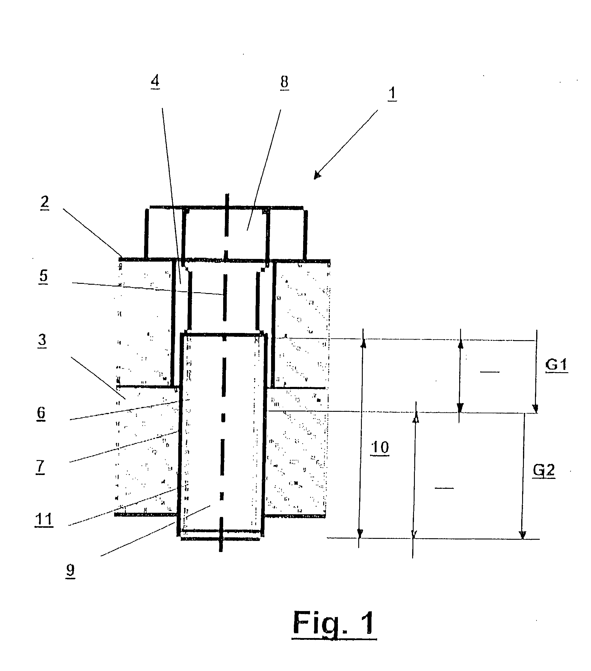 Notch tension reduction by adapted thread pitch in screw connections