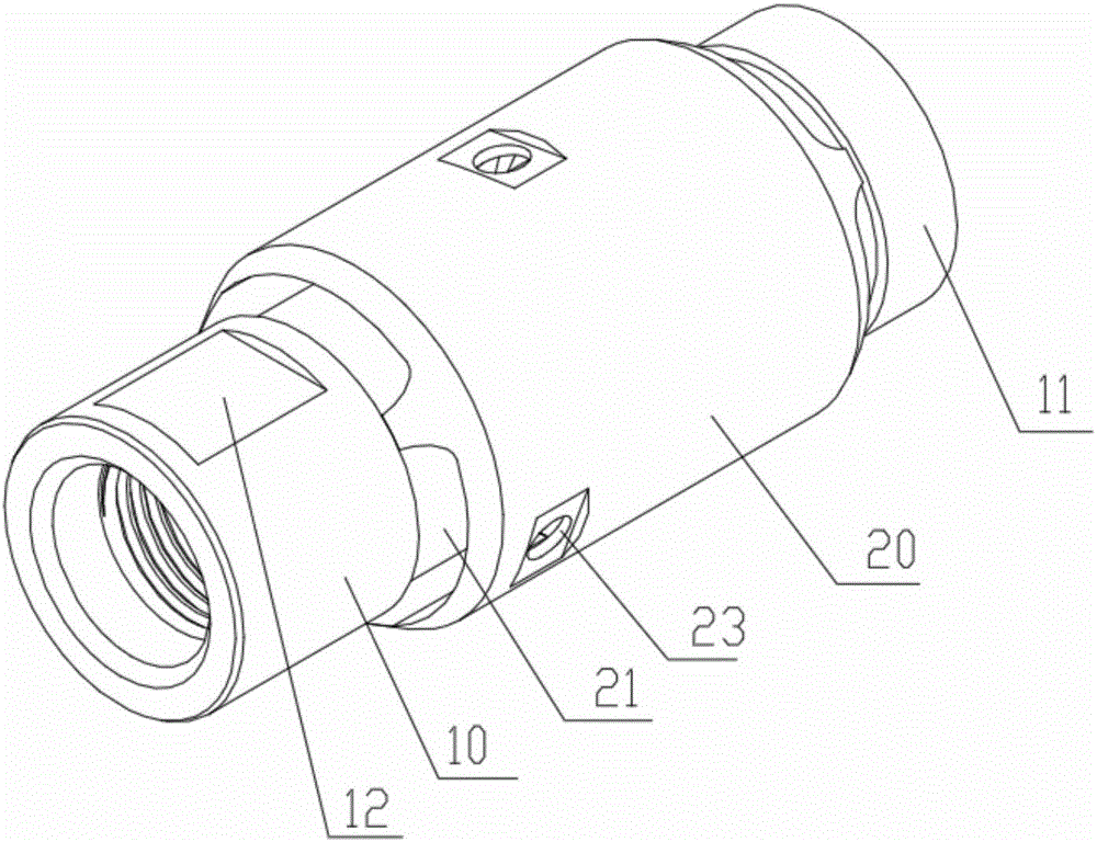 Sucker rod centering device with built-in oil guide channels