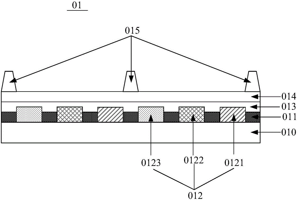 Color film substrate, manufacturing method of color film substrate, mask, manufacturing method of mask and display device