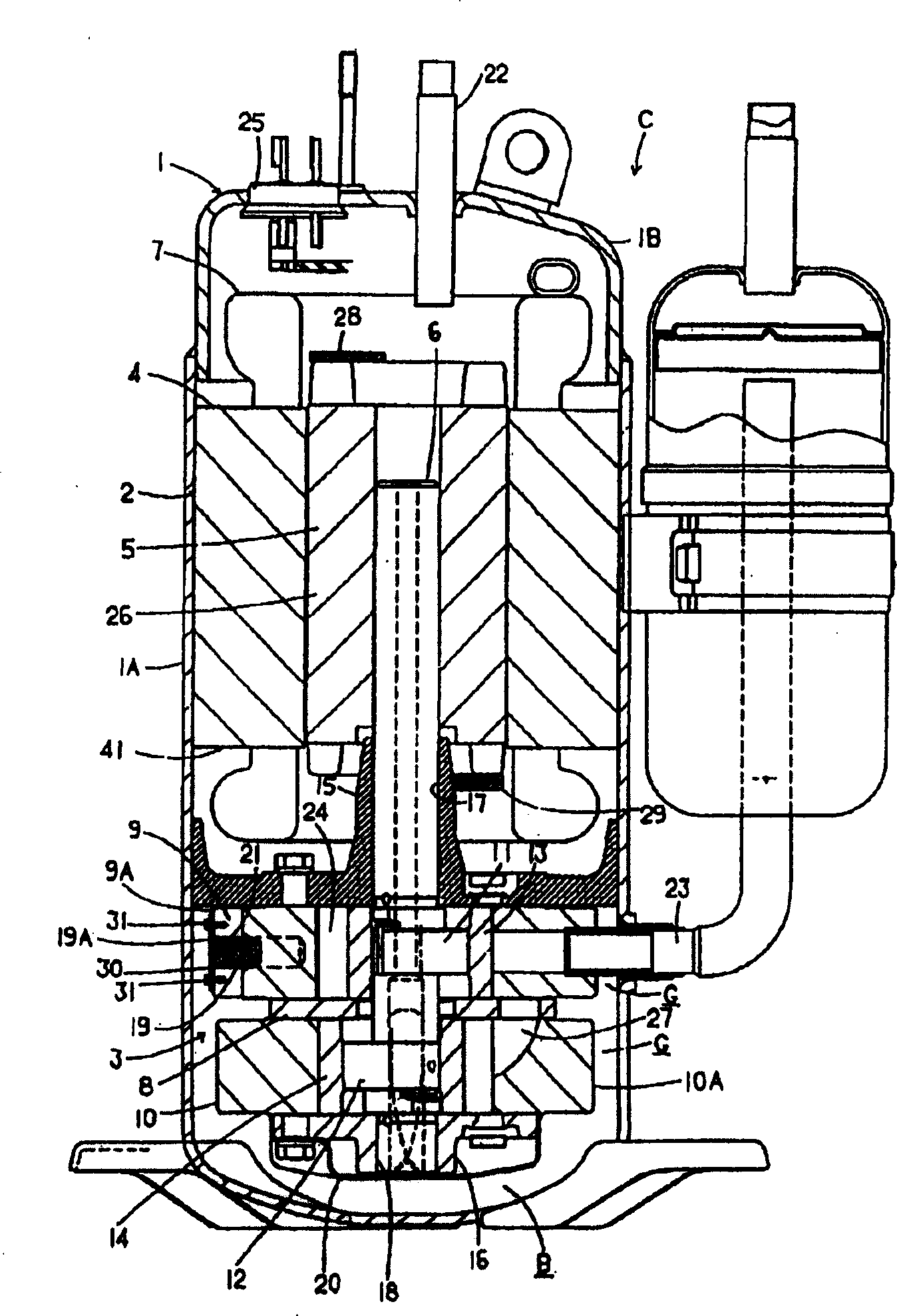 Multi-cylinder rotary compressor