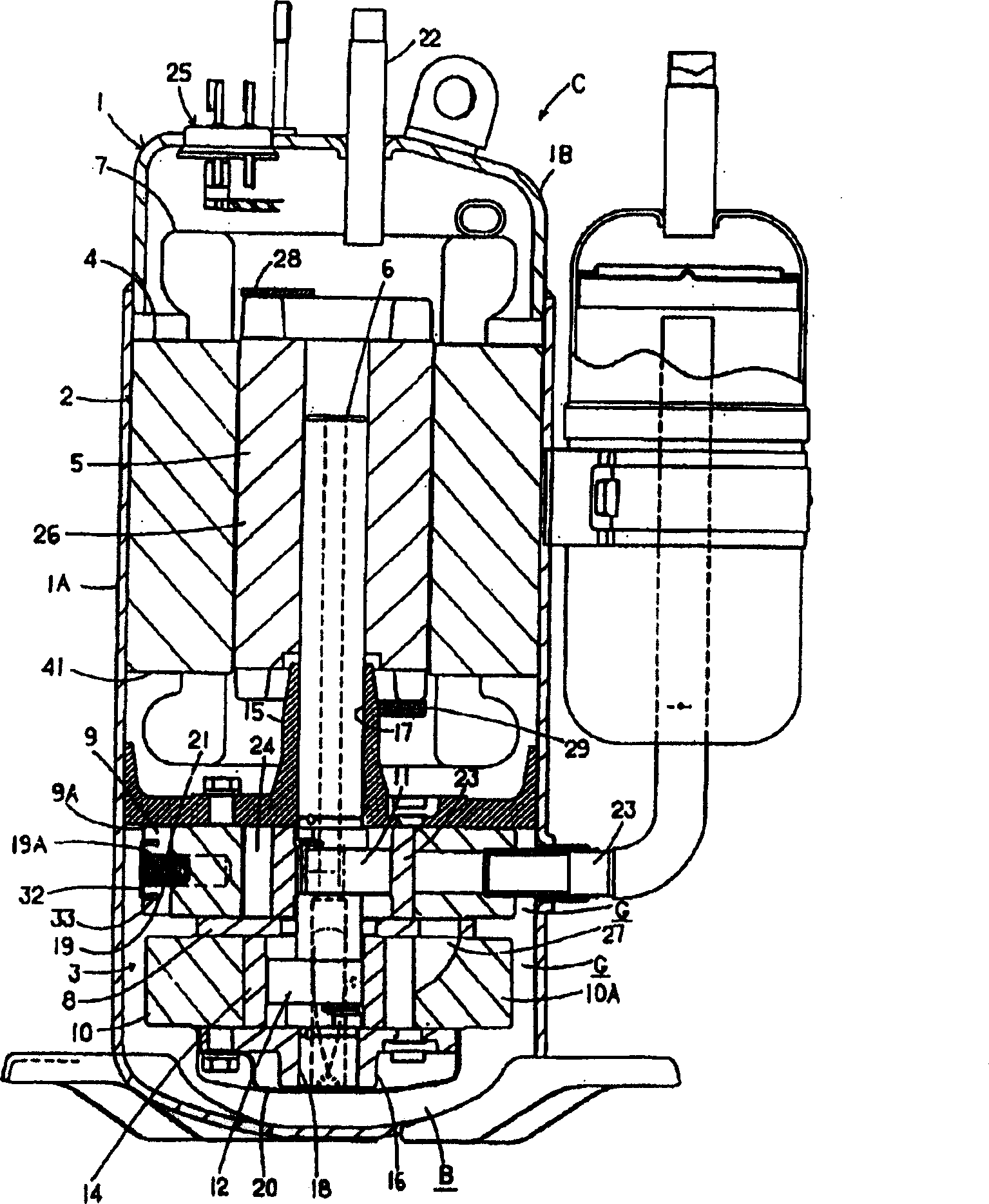 Multi-cylinder rotary compressor