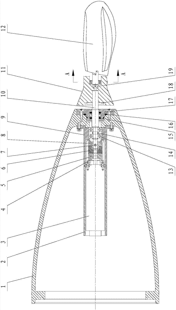 Foldable propeller device used for a hybrid-drive underwater robot