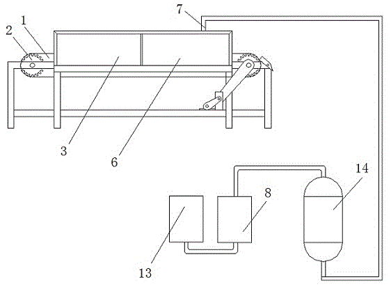 Cleaning and drying integrated device for mechanical part