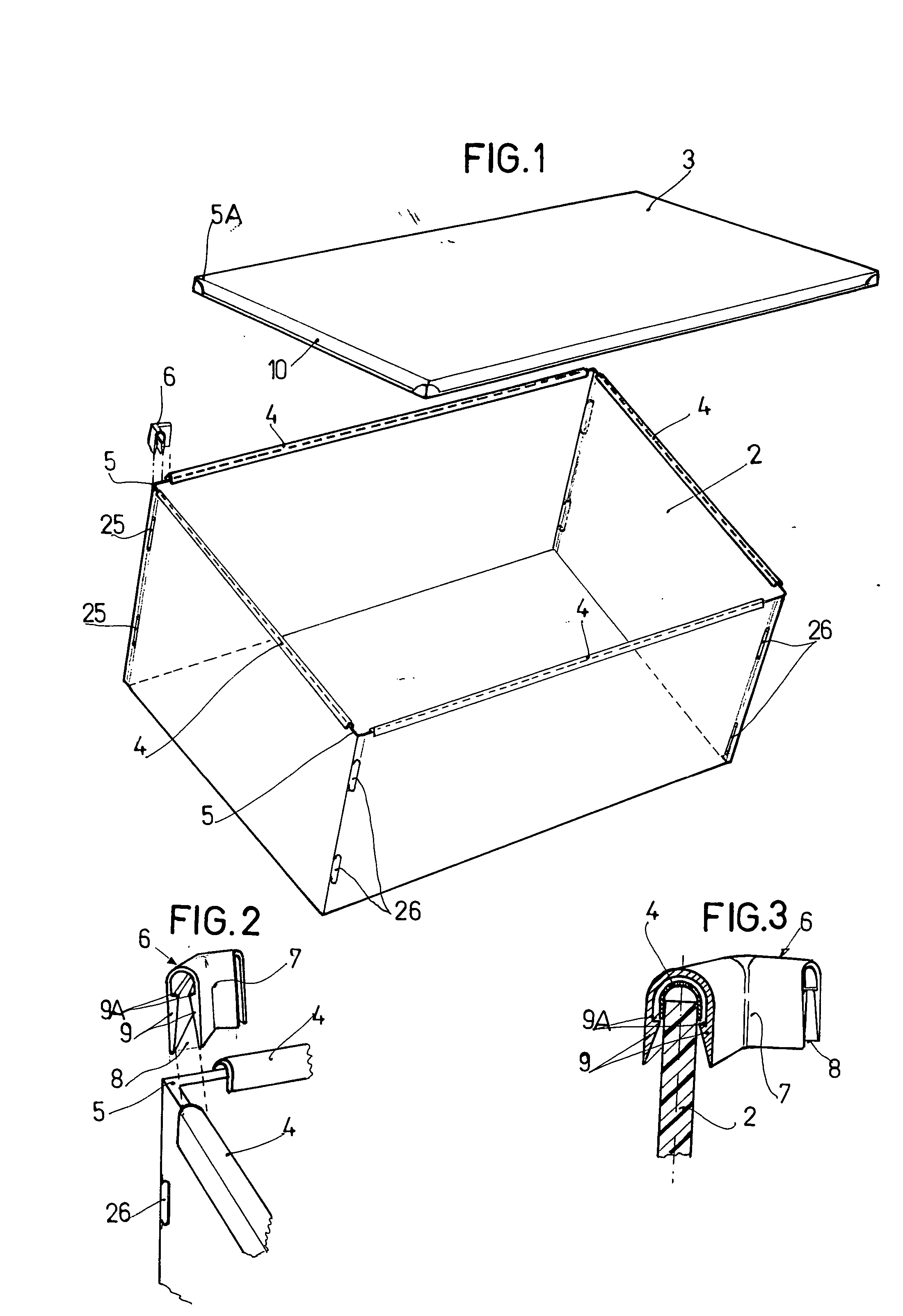 Transparent or translucent box for footwear