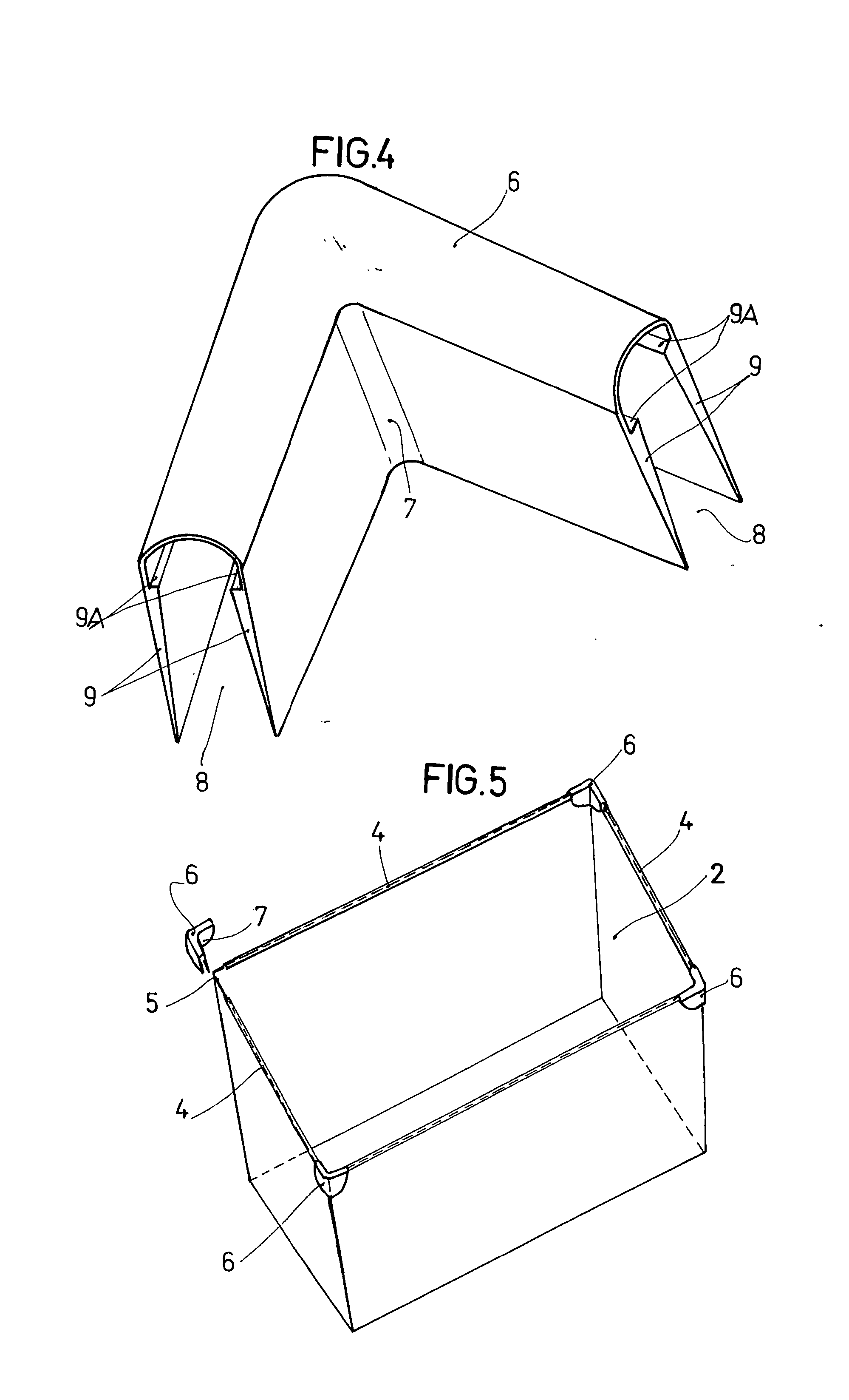 Transparent or translucent box for footwear