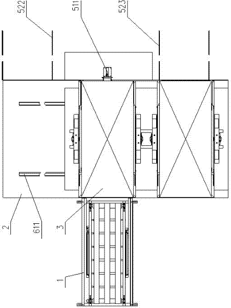 Board discharge device in glass magnesium board production line