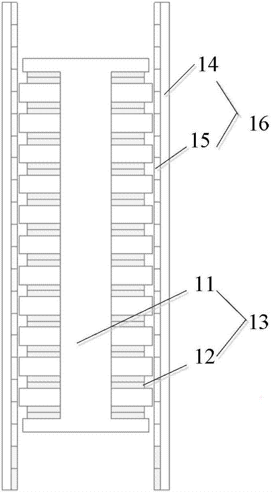 Dual-floater direct-drive type wave power generation system based on speed-increasing type linear permanent magnet generator