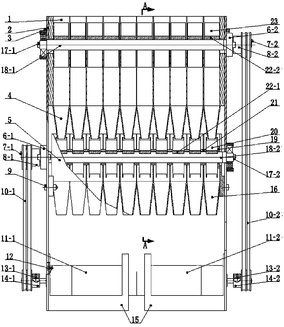 Tubular reactor catalyst stirring and distributing device