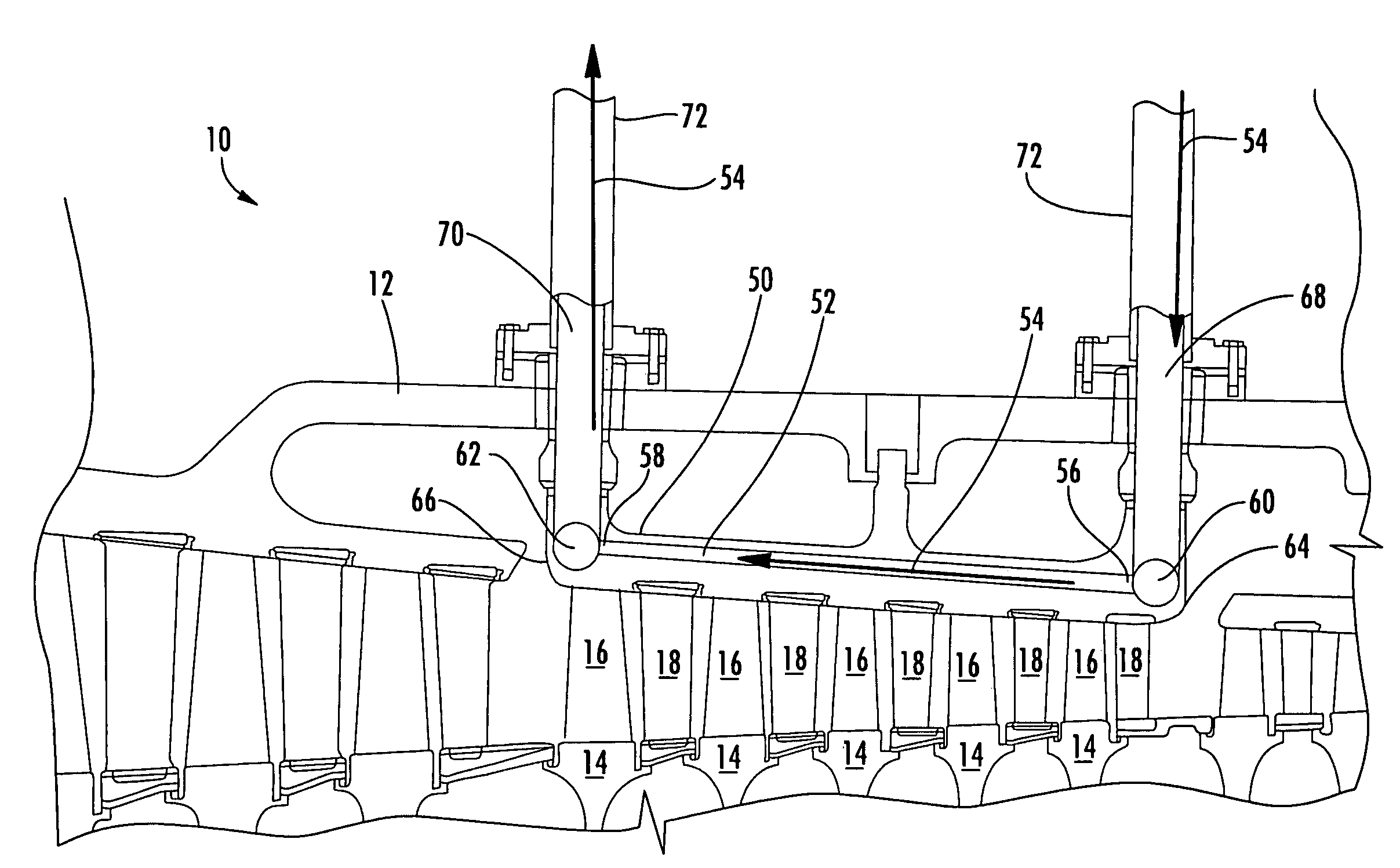 System for actively controlling compressor clearances