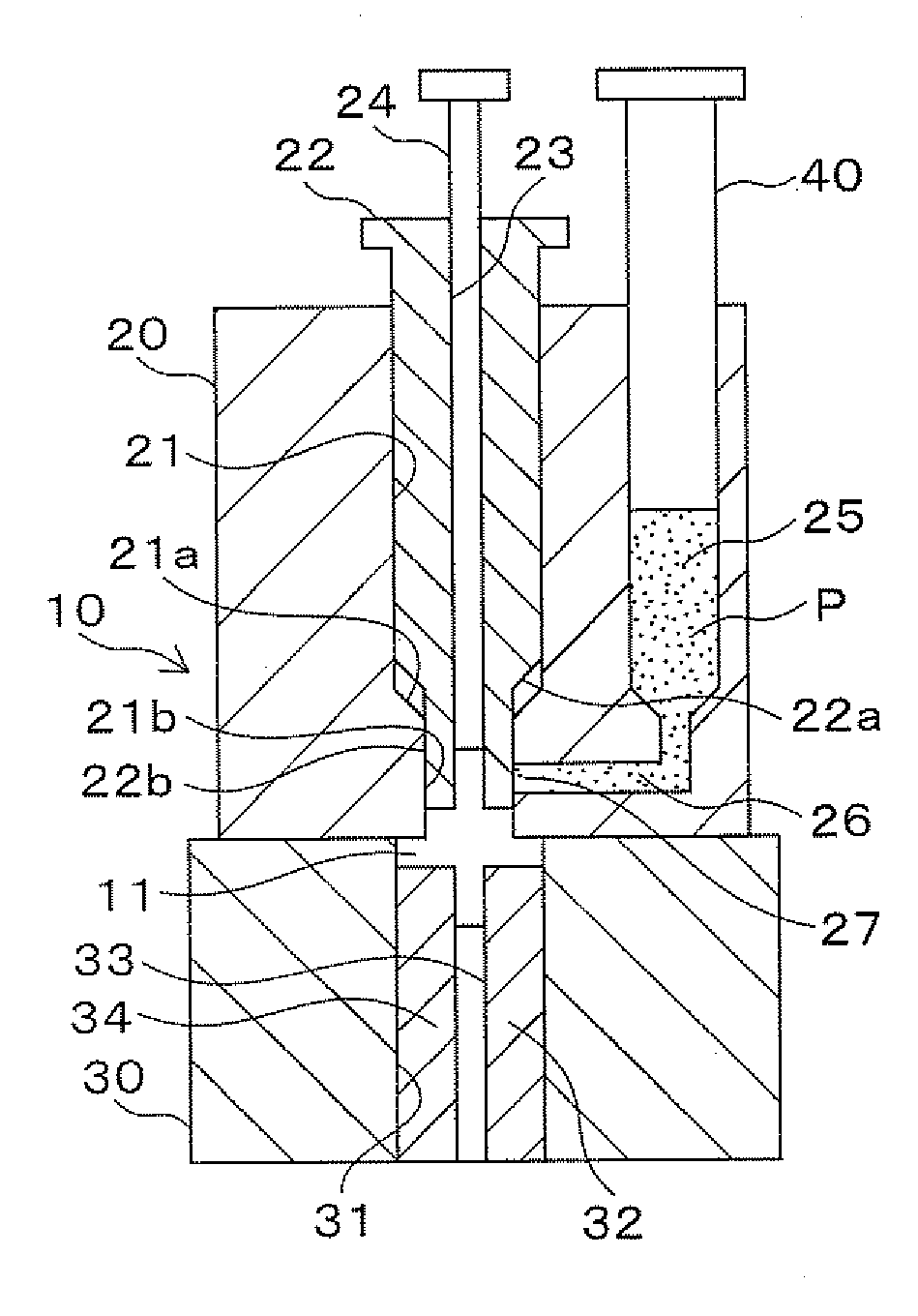 Forming die assembly for microcomponents