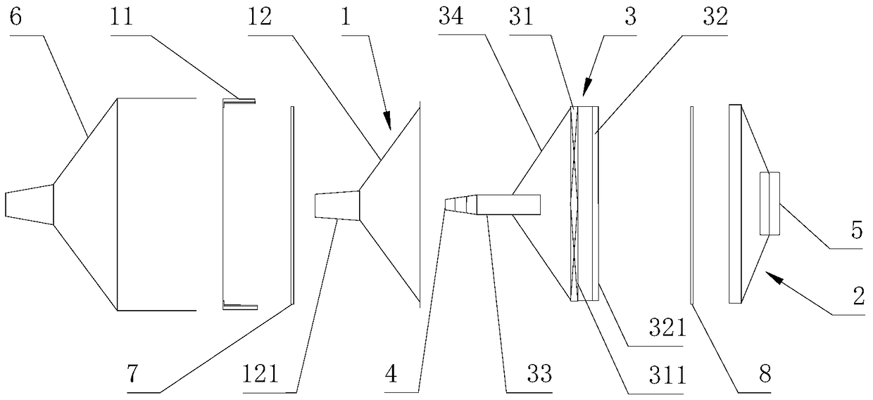 Detection method, sampling device and sampling equipment of no-cleaning particle concentration