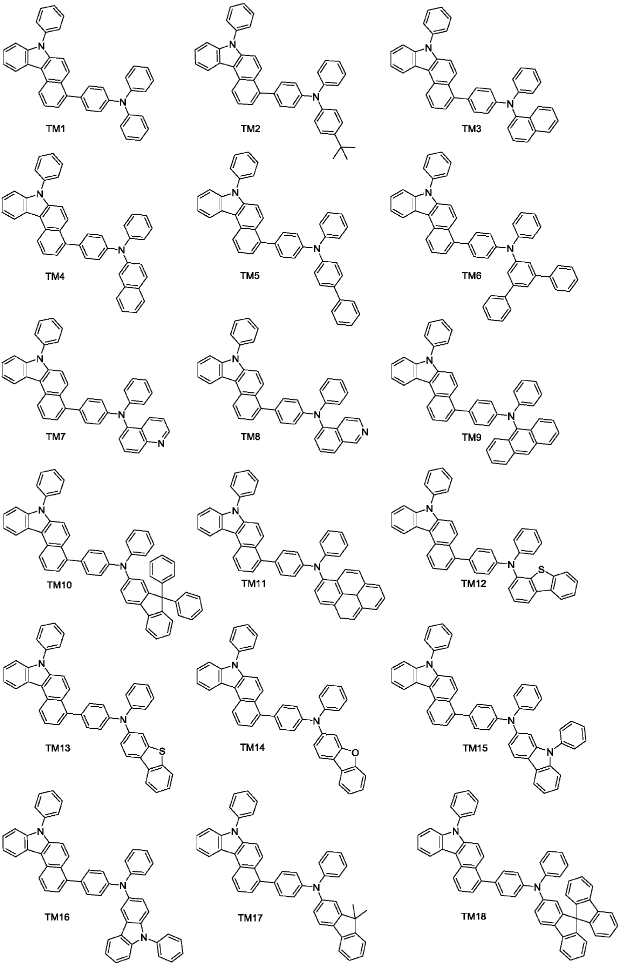 Carbazole structure-containing derivative, and preparation method and organic electroluminescent device thereof