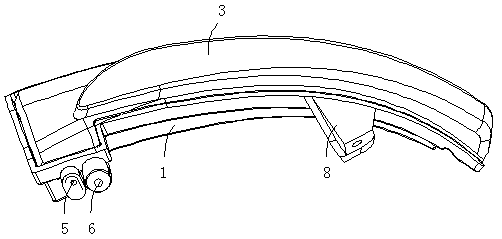 Automobile rearview mirror device with prompt function