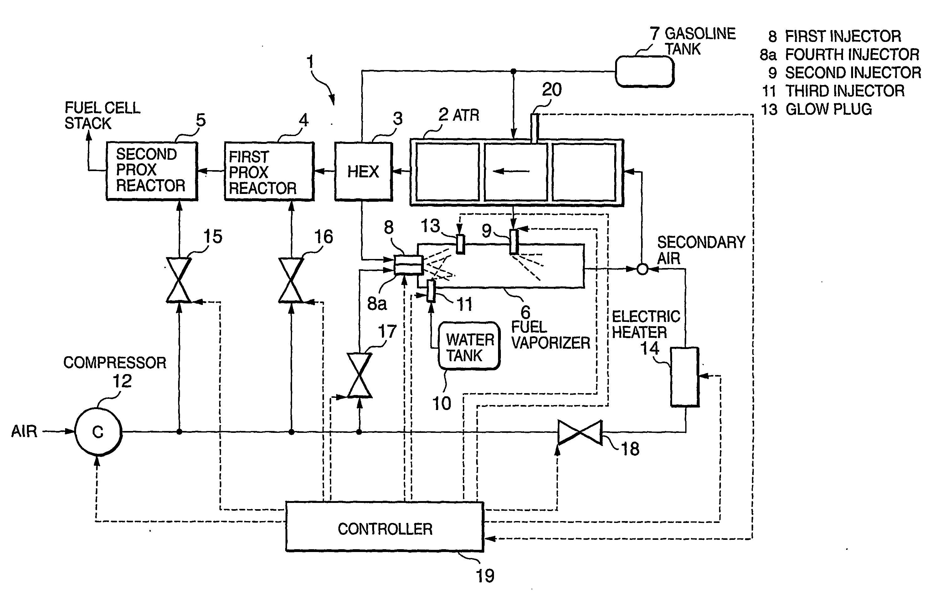 Fuel vaporizing device