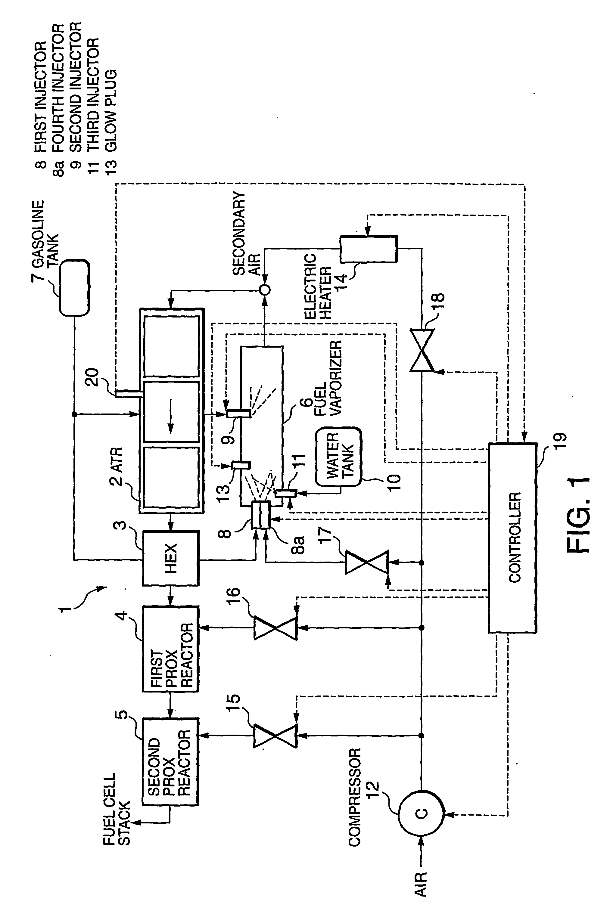 Fuel vaporizing device