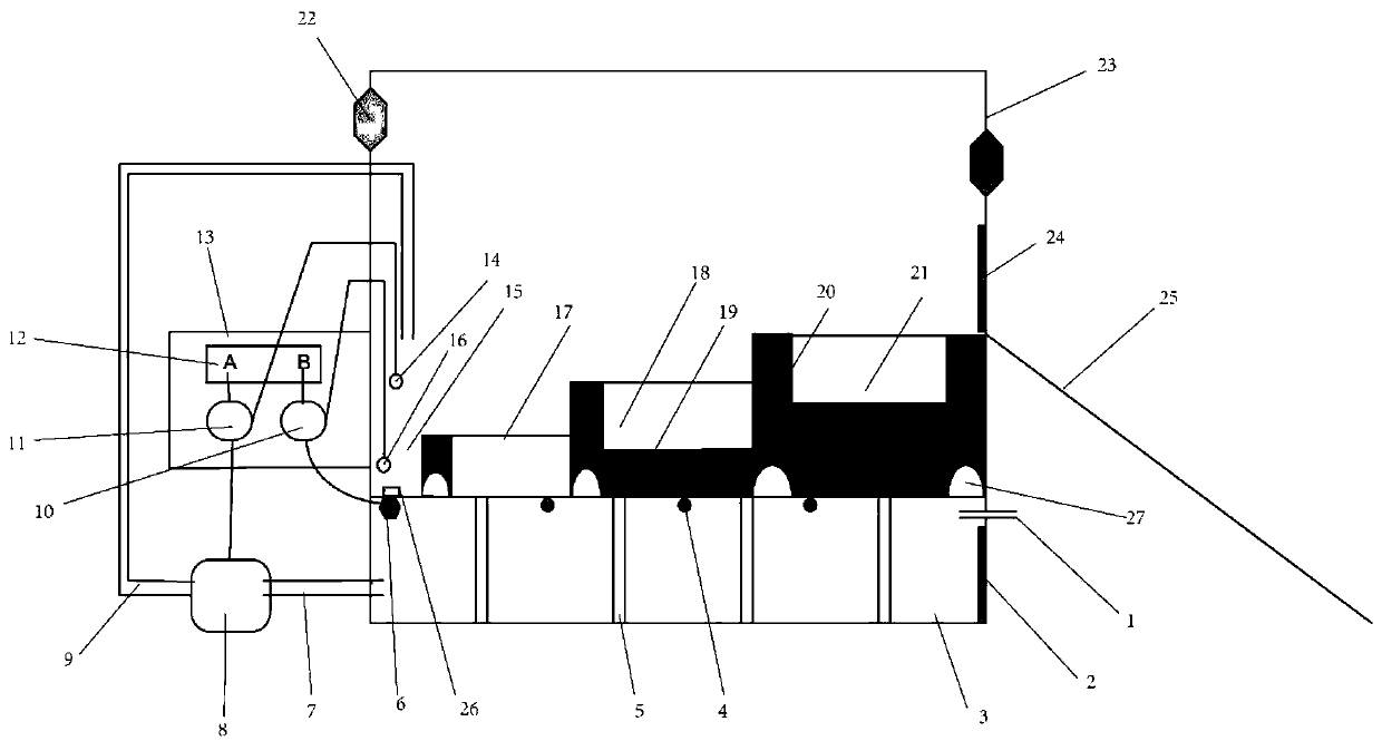 Walk-in plant cultivation system simulating intertidal water level