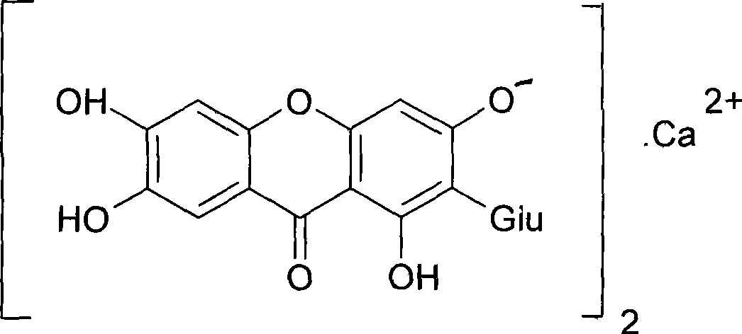 Use of mangiferin calcium salt as peroxisome proliferator-activated receptor agonist