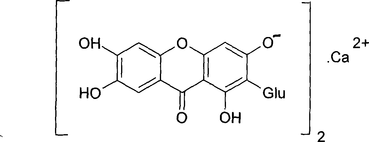 Use of mangiferin calcium salt as peroxisome proliferator-activated receptor agonist