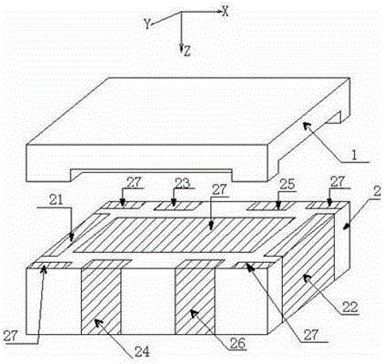 Integrated piezoelectric type universal impact sensor and manufacture method for piezoelectric sensing member