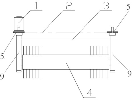 Lifting device for rolling brush of small electric sweeper