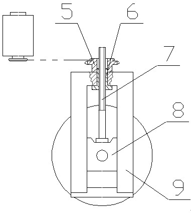 Lifting device for rolling brush of small electric sweeper