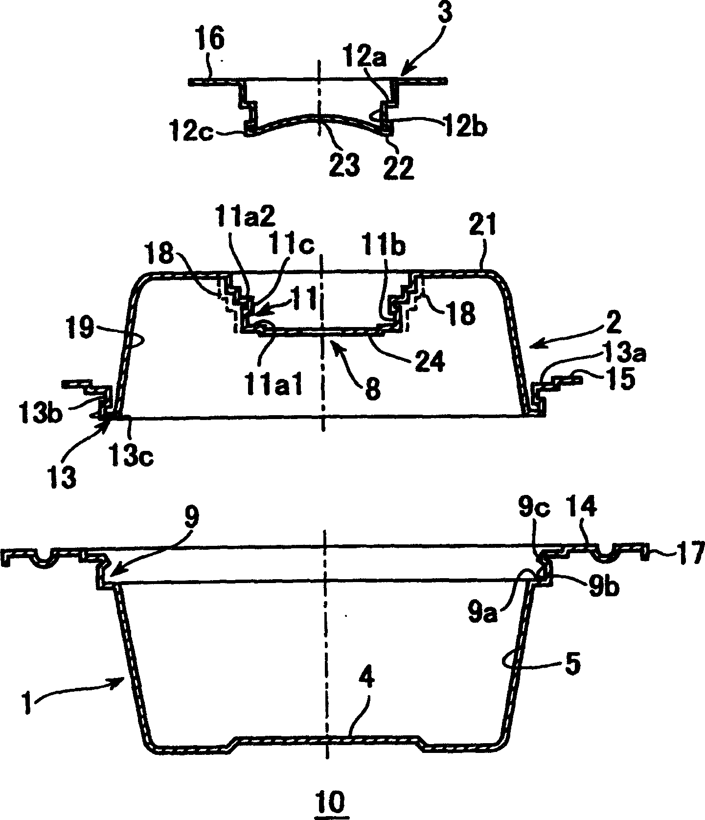 Steaming-boiling container for microwave oven