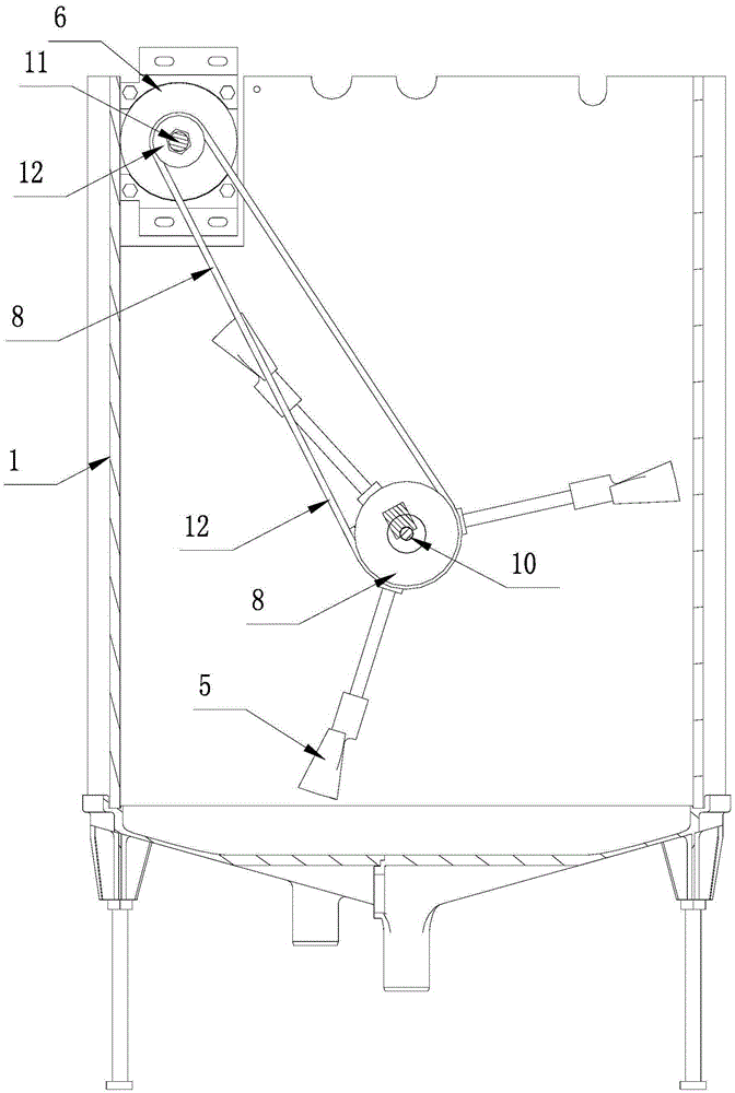 Driving method of stirring motor in the flocculation treatment process and washing machine