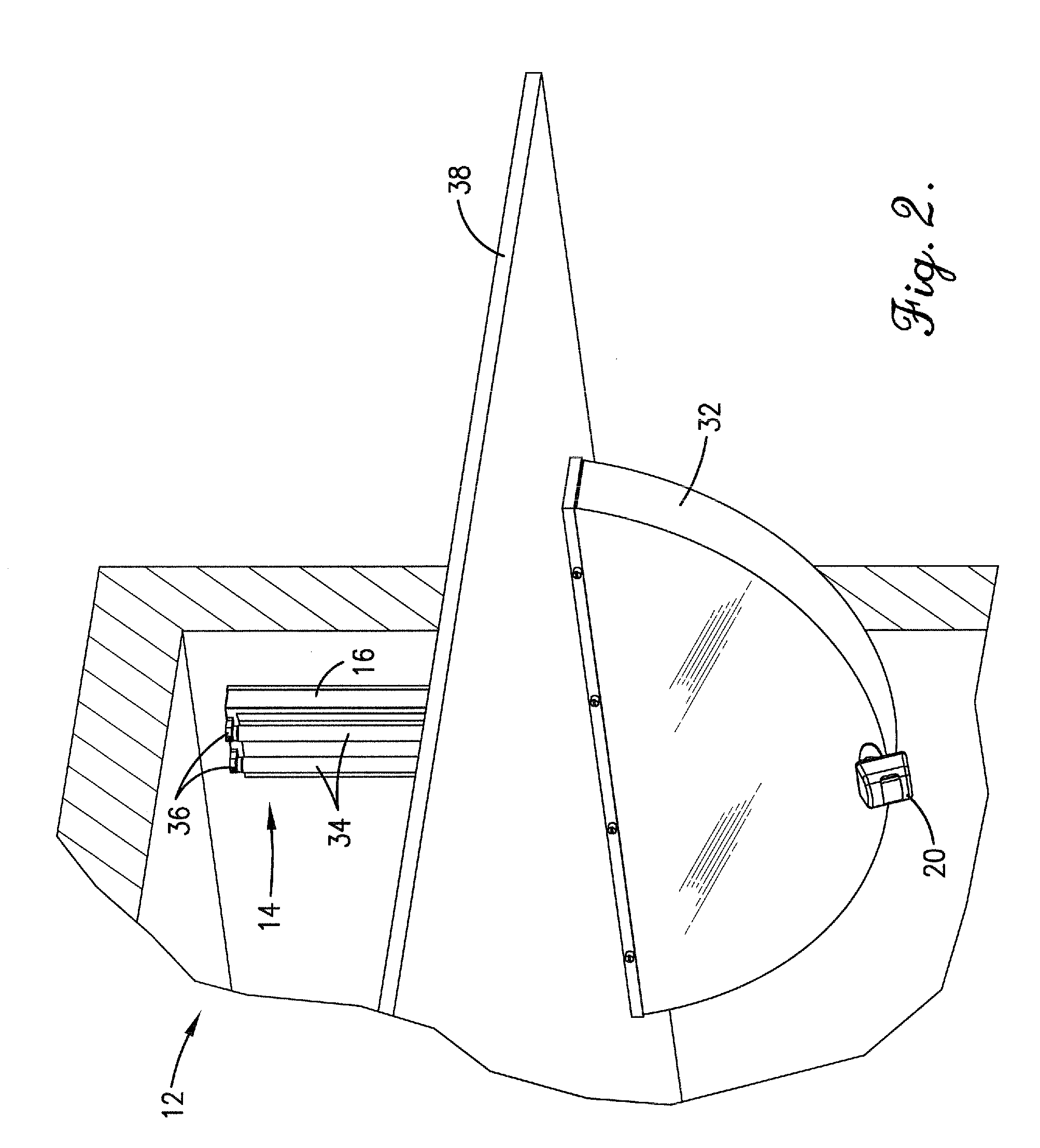 System and method for germicidal sanitizing of an elevator or other enclosed structure