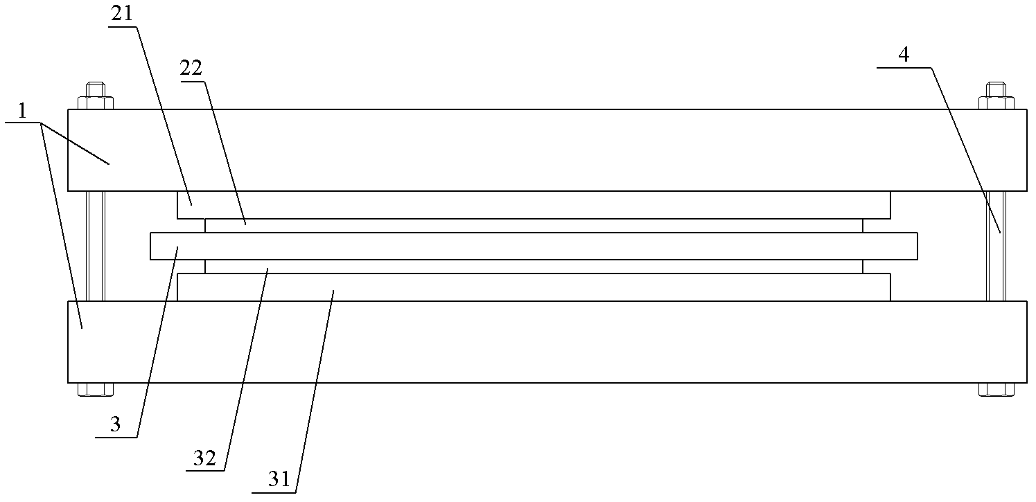 Preparation method and forming fixture of membrane electrode of proton exchange membrane fuel cell