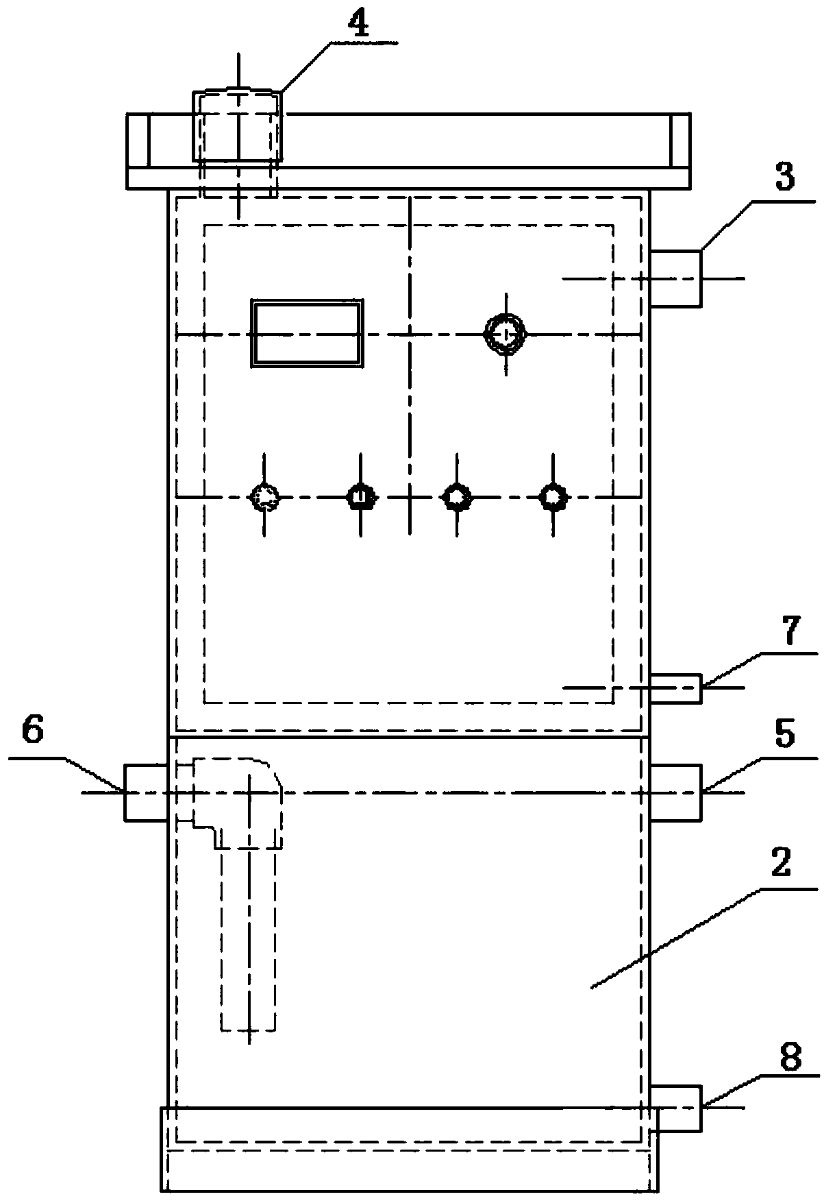 Self-control disinfection device for medical wastewater