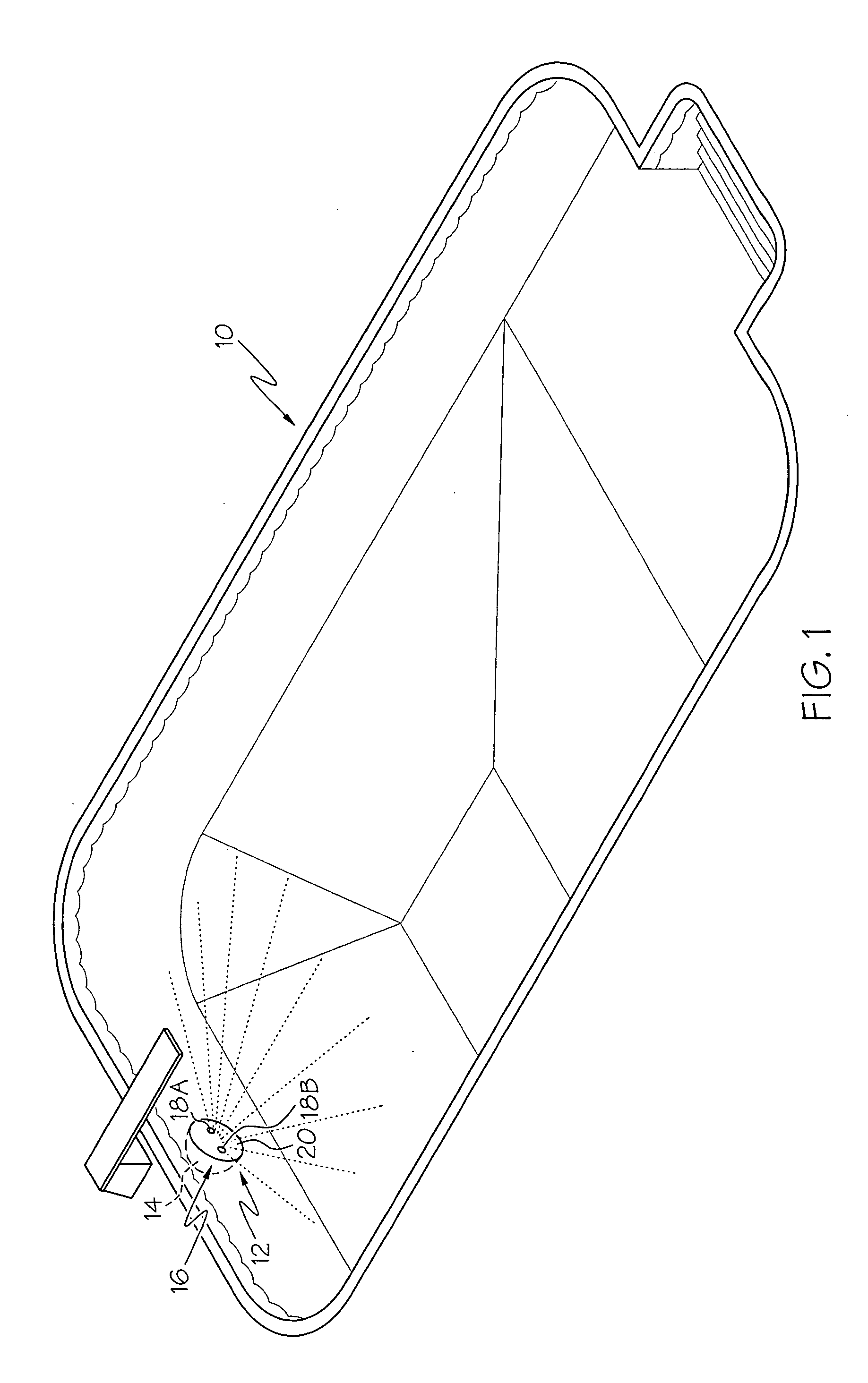 Selectable beam lens for underwater light