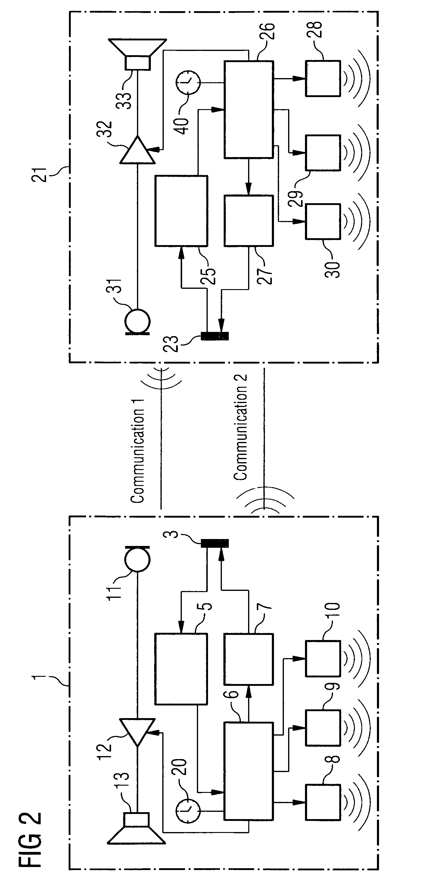 Multi-component hearing aid system and a method for its operation