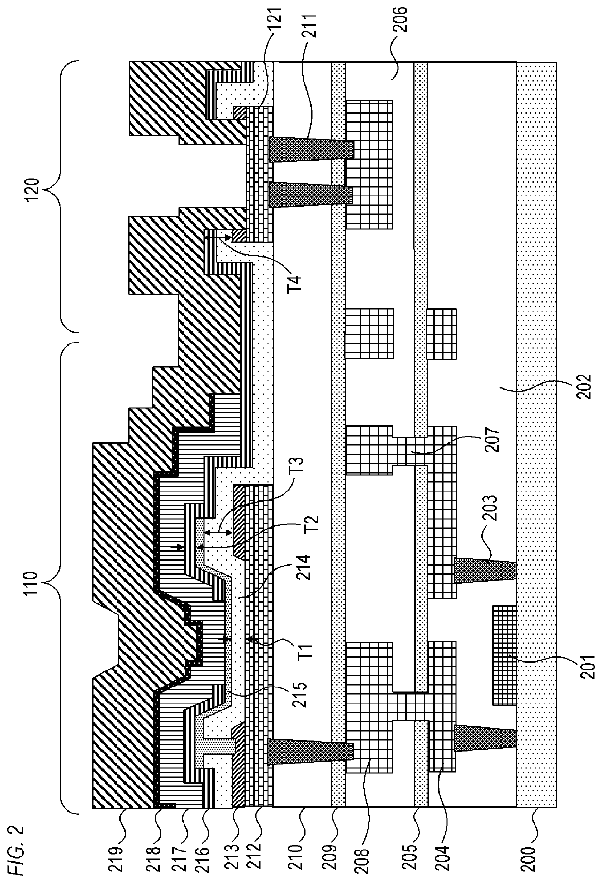 Light-emitting device, display device, imaging device, and electronic device