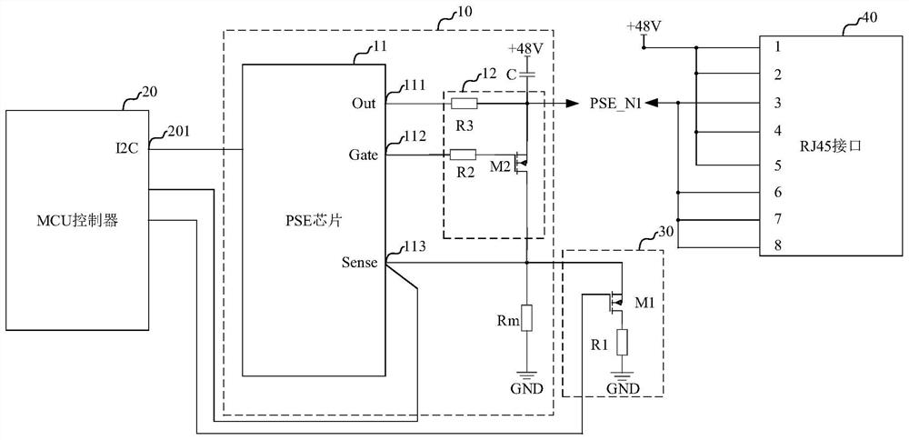 POE power supply system and POE power supply method