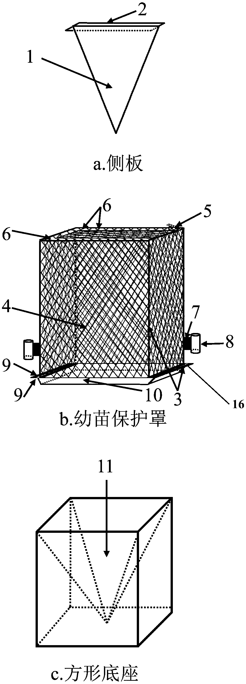 Sea-weed seedling transplanting device