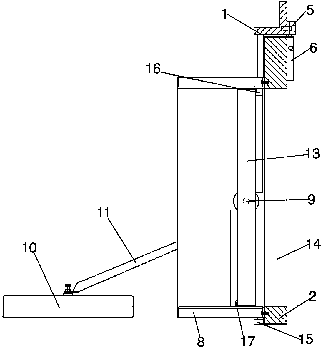 Passive pressure relief plate with drainage function for nuclear power units