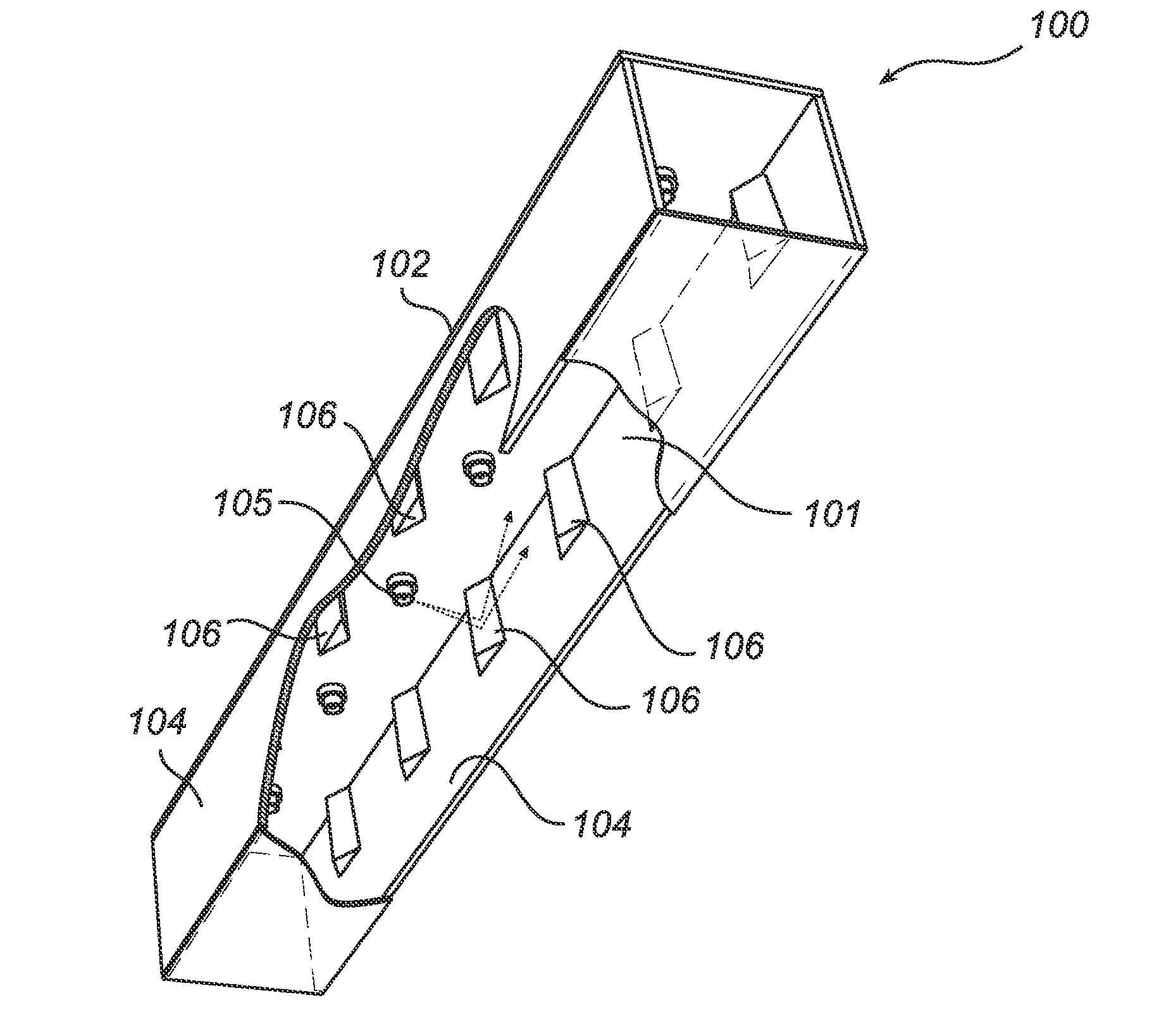 Device for mixing light of side emitting leds