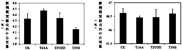 Application method of foliar fertilizer for improving nitrogen storage capacity of tea trees