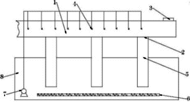 Device for removing hydrogen sulfide in gas by using gas delivery pipeline